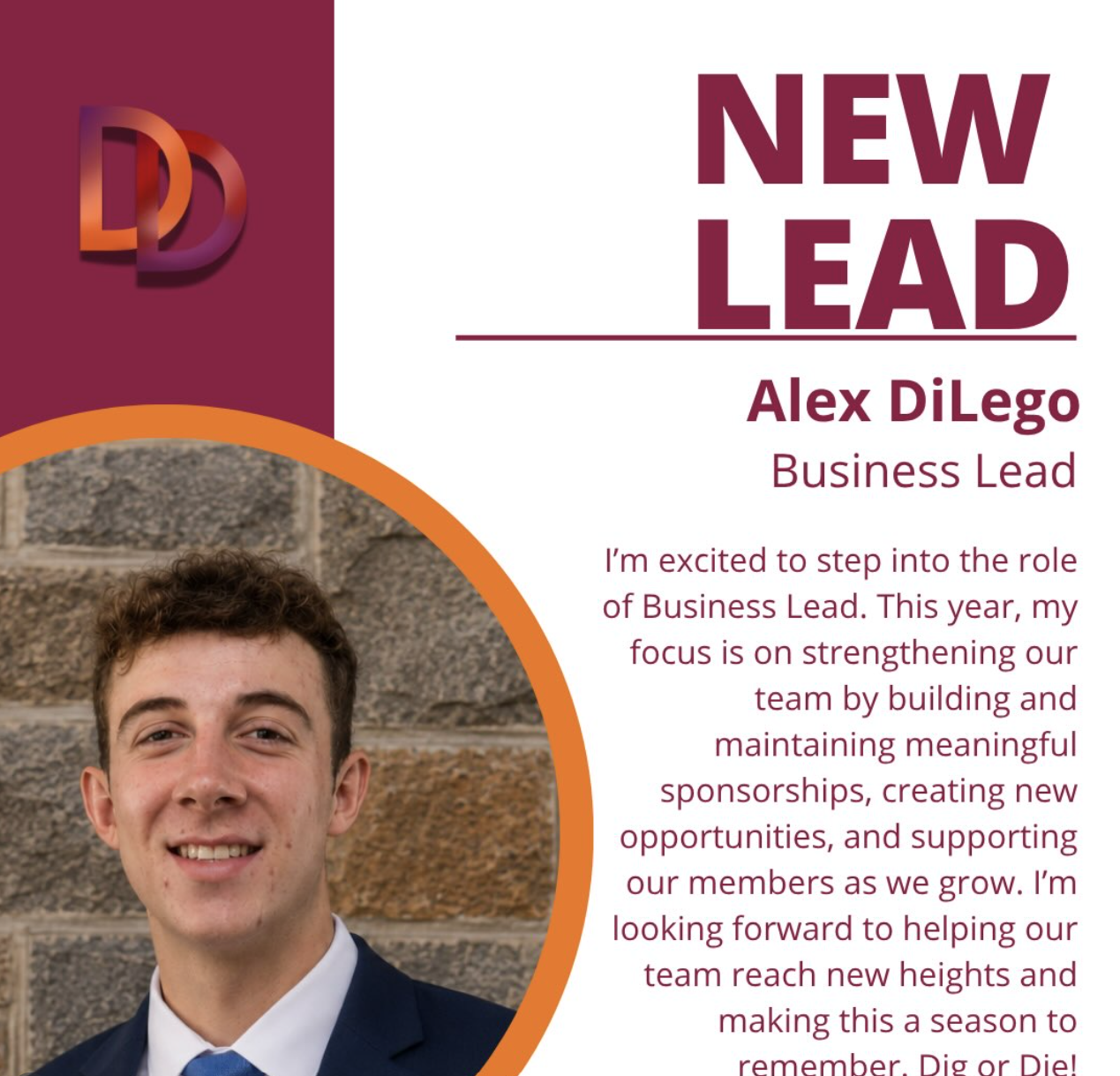 🚨 New Lead Alert! 🤝💼 Say hello to Alex DiLego, stepping into the role of Business Lead! He’s ready to strengthen our team foundation, drive key partnerships, and make this a season to remember. 📈🏆 Dig or Die! ⛏️💥 #Diggeridoos #CorporateFinanceAndAccounting #NewLead #Business #DigOrDie